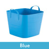 Image of blue plastic storage boxes with lids