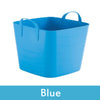 Image of blue plastic storage boxes with lids