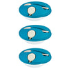Image of Blue Salad Box with Fork & Sauce - Set of 3